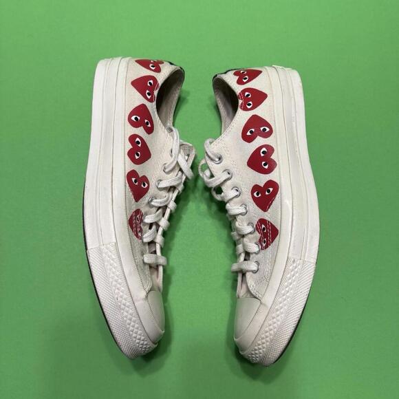 Converse Comme des Garçons Play x Chuck 70 Top Low Multi Heart Mens 9 / Women 11 main image 6